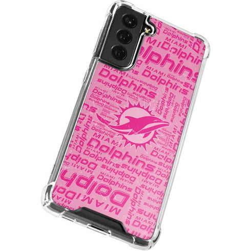 NFL Miami Dolphins - Blast Pink Galaxy S22 Plus Clear Case