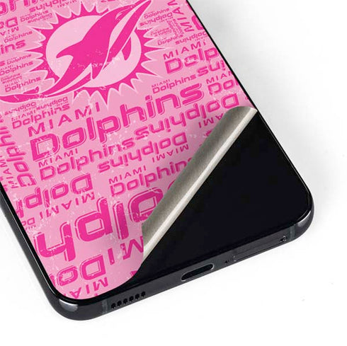 NFL Miami Dolphins - Blast Pink Galaxy S22 Plus Skin