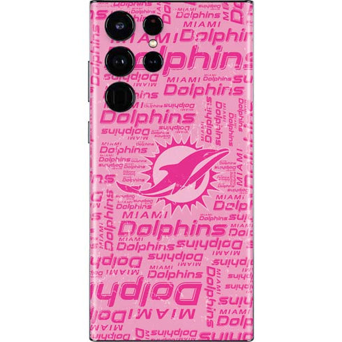NFL Miami Dolphins - Blast Pink Galaxy S22 Ultra Skin