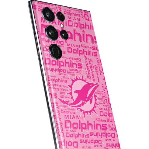 NFL Miami Dolphins - Blast Pink Galaxy S22 Ultra Skin