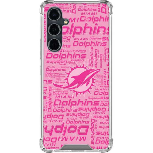NFL Miami Dolphins - Blast Pink Galaxy S23 FE Clear Case