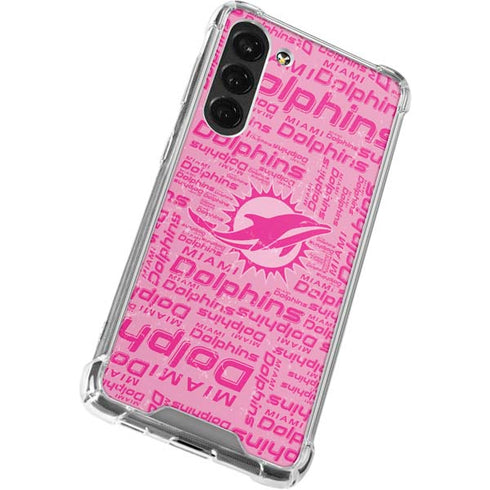NFL Miami Dolphins - Blast Pink Galaxy S23 Plus Clear Case