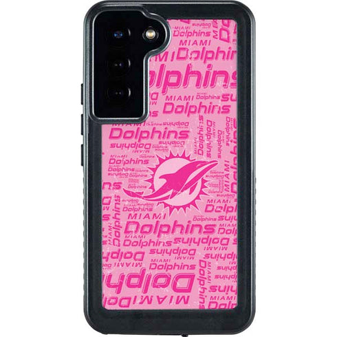 NFL Miami Dolphins - Blast Pink Galaxy S23 Plus Waterproof Case
