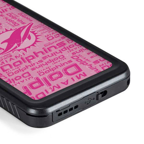 NFL Miami Dolphins - Blast Pink Galaxy S23 Waterproof Case