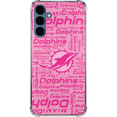NFL Miami Dolphins - Blast Pink Galaxy S24 Clear Case