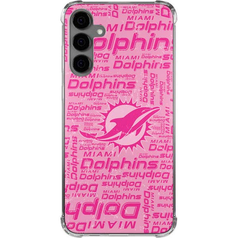 NFL Miami Dolphins - Blast Pink Galaxy S24 Plus Clear Case