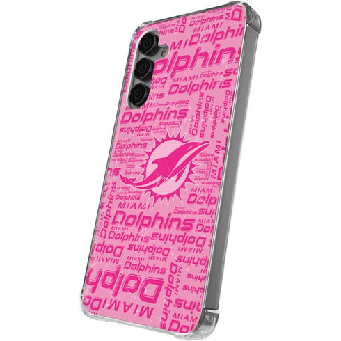NFL Miami Dolphins - Blast Pink Galaxy S24 Plus Clear Case