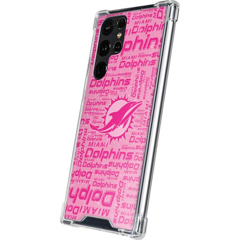 NFL Miami Dolphins - Blast Pink Galaxy S24 Ultra Clear Case