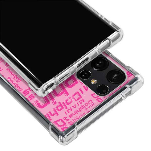 NFL Miami Dolphins - Blast Pink Galaxy S24 Ultra Clear Case