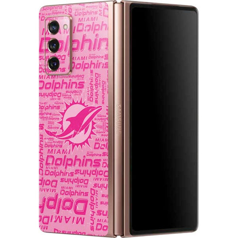 NFL Miami Dolphins - Blast Pink Galaxy Z Fold2 5G Skin