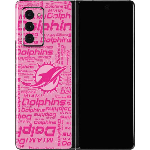 NFL Miami Dolphins - Blast Pink Galaxy Z Fold2 5G Skin