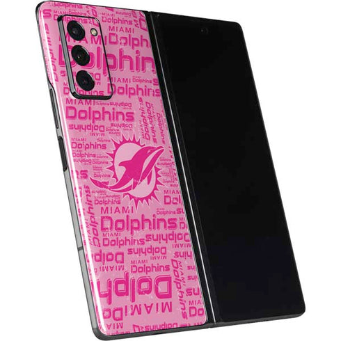 NFL Miami Dolphins - Blast Pink Galaxy Z Fold2 5G Skin
