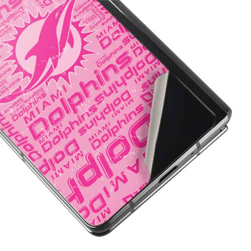 NFL Miami Dolphins - Blast Pink Galaxy Z Fold2 5G Skin