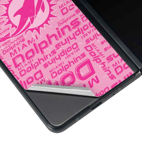 NFL Miami Dolphins - Blast Pink Galaxy Z Fold3 5G Skin