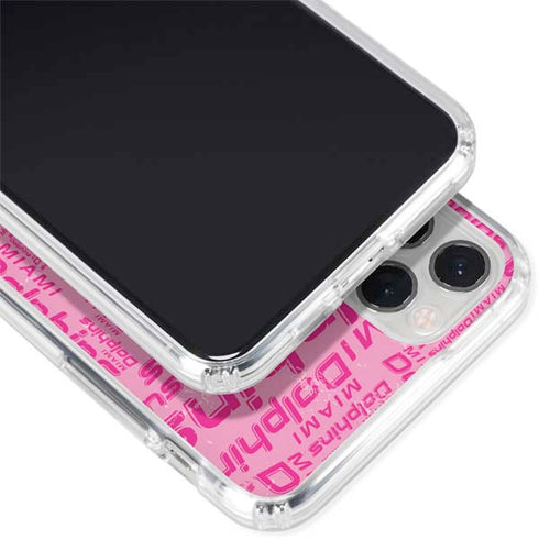 NFL Miami Dolphins - Blast Pink iPhone 11 Pro Clear Case
