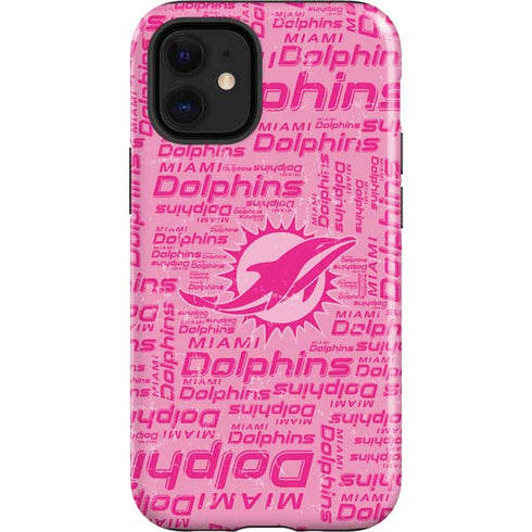 NFL Miami Dolphins - Blast Pink iPhone 12 Mini Impact Case