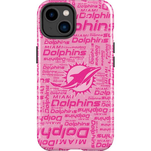 NFL Miami Dolphins - Blast Pink iPhone 14 Plus Impact Case