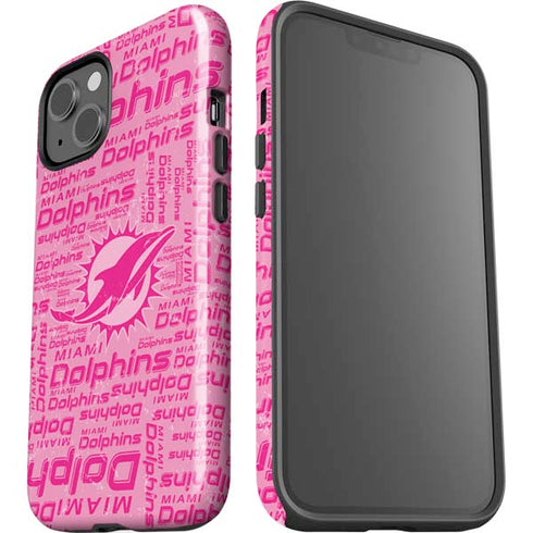 NFL Miami Dolphins - Blast Pink iPhone 14 Plus Impact Case
