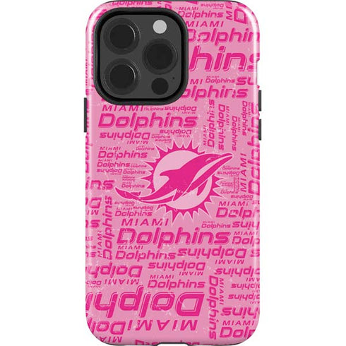 NFL Miami Dolphins - Blast Pink iPhone 15 Pro Impact Case
