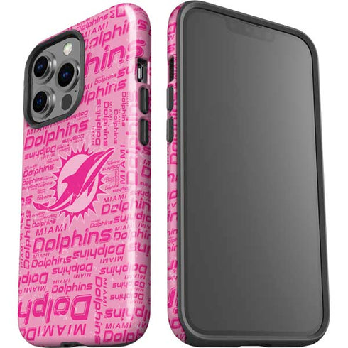 NFL Miami Dolphins - Blast Pink iPhone 15 Pro Impact Case