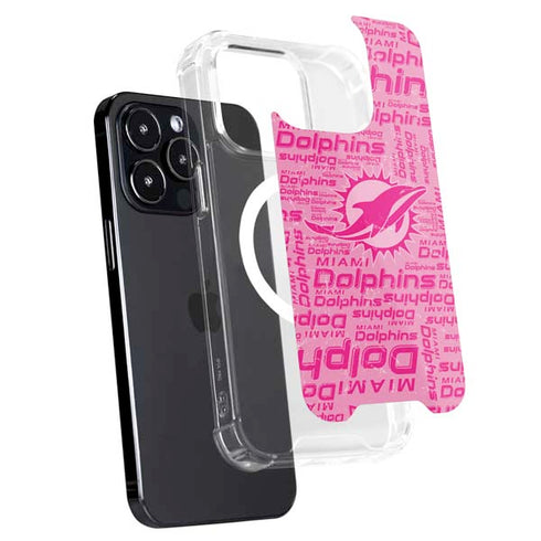 NFL Miami Dolphins - Blast Pink iPhone 15 Pro MagSafe Case