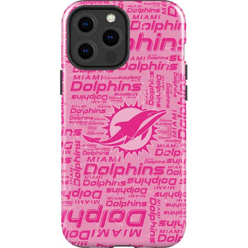 NFL Miami Dolphins - Blast Pink iPhone 15 Pro Max Impact Case