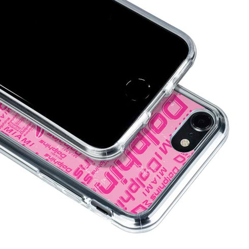 NFL Miami Dolphins - Blast Pink iPhone SE (2nd & 3rd Gen) Clear Case