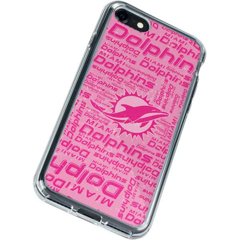 NFL Miami Dolphins - Blast Pink iPhone SE (2nd & 3rd Gen) Clear Case