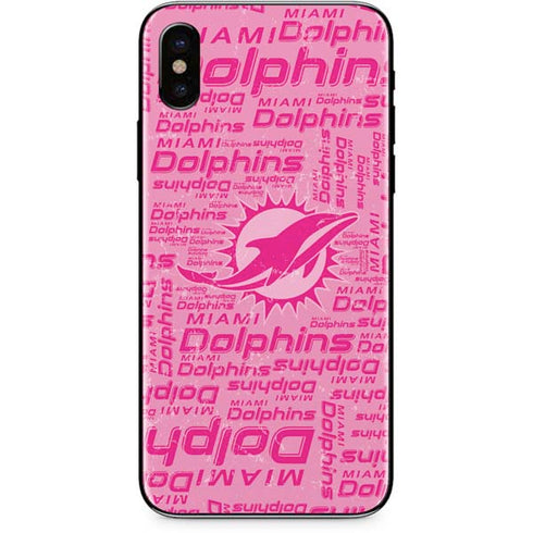NFL Miami Dolphins - Blast Pink iPhone X Skin
