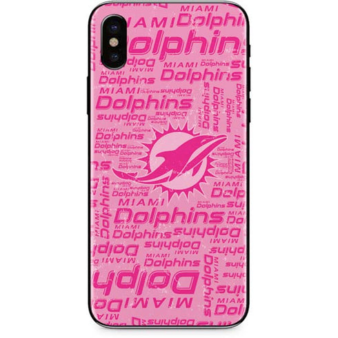 NFL Miami Dolphins - Blast Pink iPhone XS Max Skin