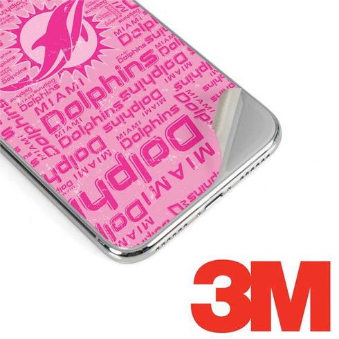 NFL Miami Dolphins - Blast Pink iPhone XS Skin