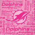NFL Miami Dolphins - Blast Pink iPhone XS Skin