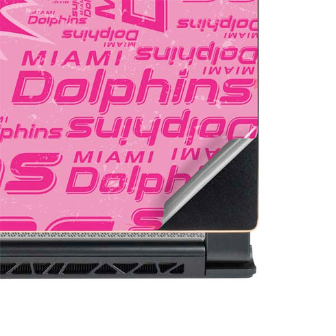 NFL Miami Dolphins - Blast Pink MSI GS65 Stealth Laptop Skin