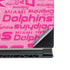 NFL Miami Dolphins - Blast Pink MSI GS65 Stealth Laptop Skin