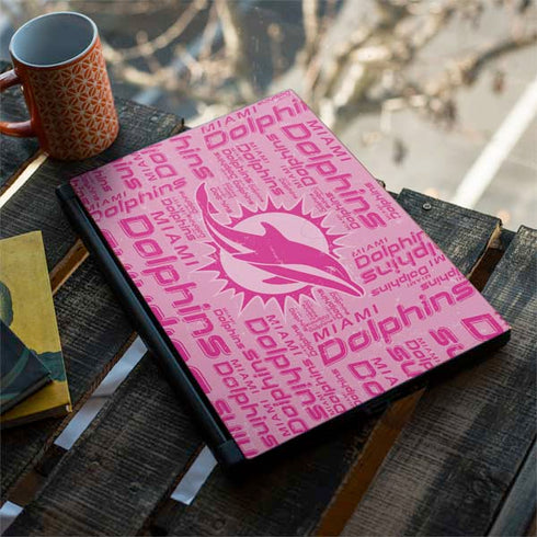 NFL Miami Dolphins - Blast Pink MSI GS65 Stealth Laptop Skin