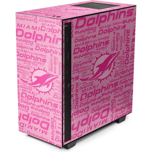 NFL Miami Dolphins - Blast Pink NZXT H510 Compact ATX Mid-Tower Case Skin
