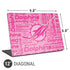 NFL Miami Dolphins - Blast Pink Universal Laptop 12in (9.8 x 6.8in) Skin