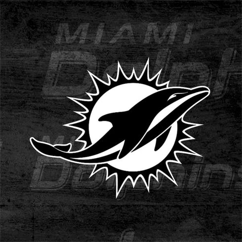 NFL Miami Dolphins Black & White Nintendo 2DS XL (2017) Skin