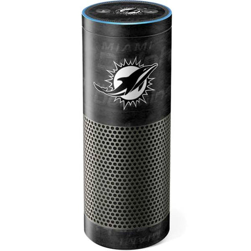 NFL Miami Dolphins Black & White Amazon Echo Skin