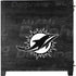 NFL Miami Dolphins Black & White Corsair 4000D Tempered Glass Mid-Tower ATX Case Skin