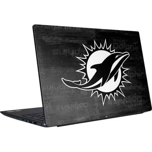 NFL Miami Dolphins Black & White Dell Vostro Skin
