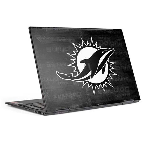 NFL Miami Dolphins Black & White HP Envy Skin