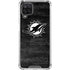 NFL Miami Dolphins Black & White Galaxy A12 Clear Case