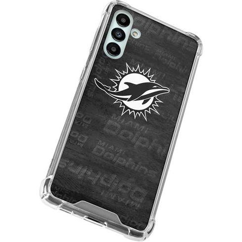 NFL Miami Dolphins Black & White Galaxy A13 5G Clear Case