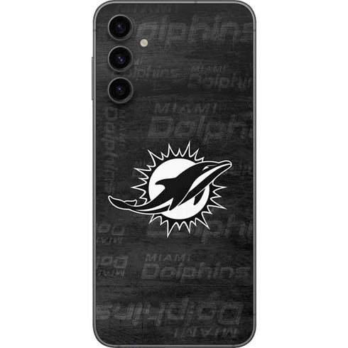 NFL Miami Dolphins Black & White Galaxy A14 5G Skin