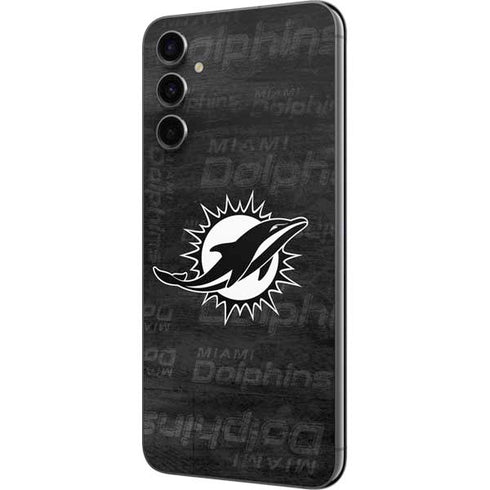 NFL Miami Dolphins Black & White Galaxy A14 5G Skin