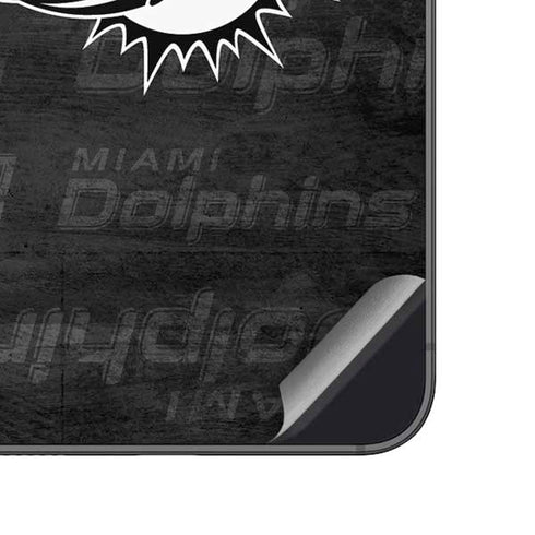NFL Miami Dolphins Black & White Galaxy A14 5G Skin