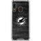 NFL Miami Dolphins Black & White Galaxy A30 Clear Case