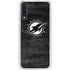 NFL Miami Dolphins Black & White Galaxy A50 Clear Case