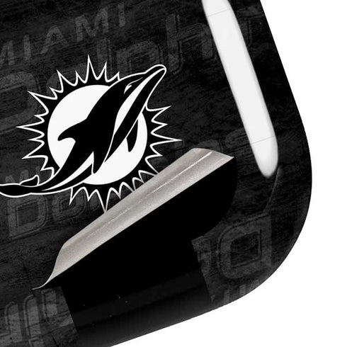NFL Miami Dolphins Black & White Galaxy Buds Pro Skin